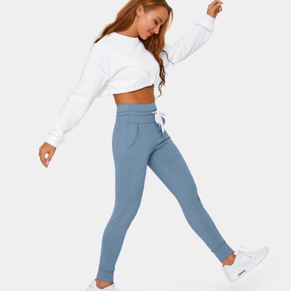 Halara Cloudful Air Drawstring high waist Jogger Blue Shadow XS - Picture 8 of 10